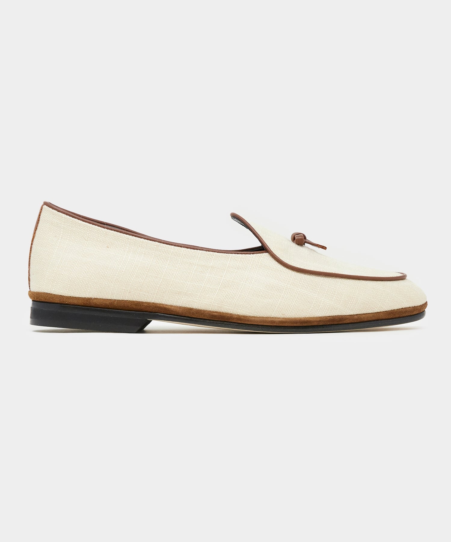 Todd Snyder x Rubinacci Loafer in Beige Linen