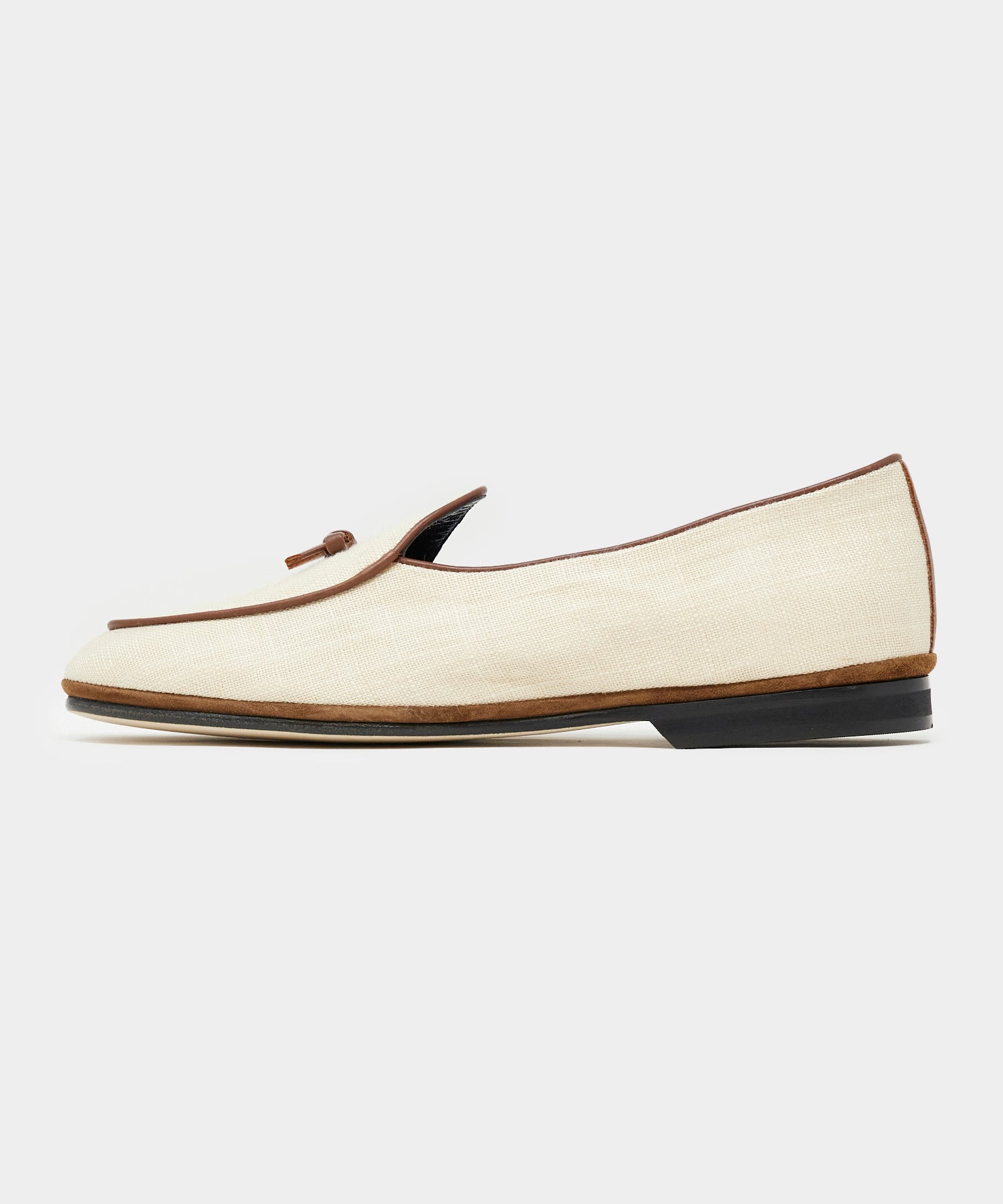 Todd Snyder x Rubinacci Loafer in Beige Linen