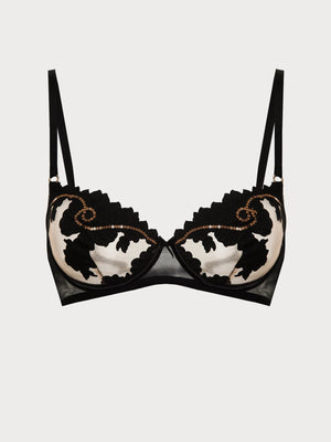 Misthys Underwire bra in Black & Gold