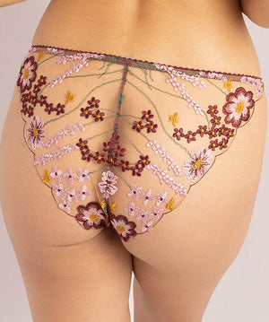 Dahlia Brazilian Knickers Burgundy