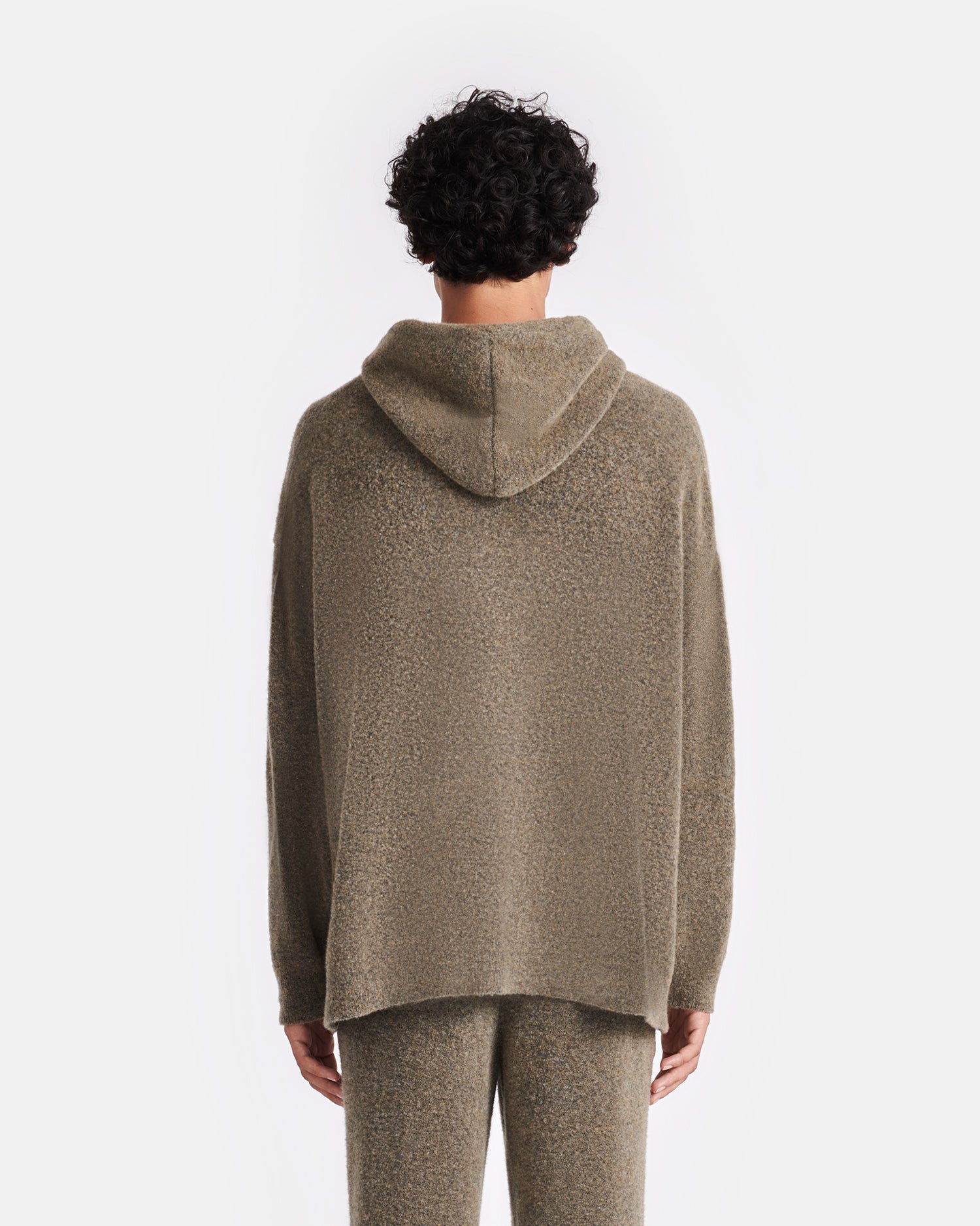 Ractor - Compact Boucle Hoodie - Moss