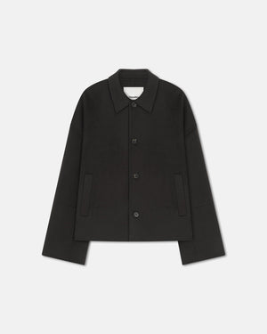 Marcin - Double Wool And Silk Blend Jacket - Anthracite