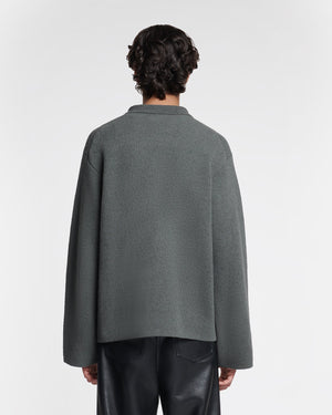 Belmer - Terry-Knit Cardigan - Graphite