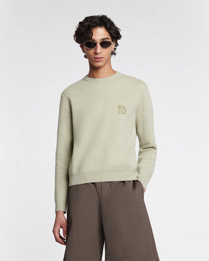 Stono - Embroidered Merino Wool Sweater - Stone