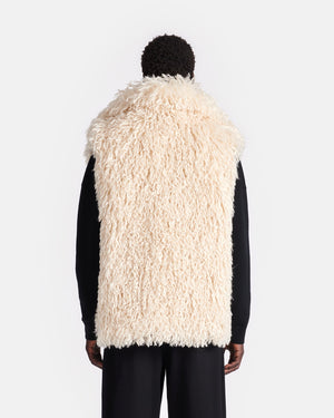 Ried - Faux Racka Fur Vest - Creme