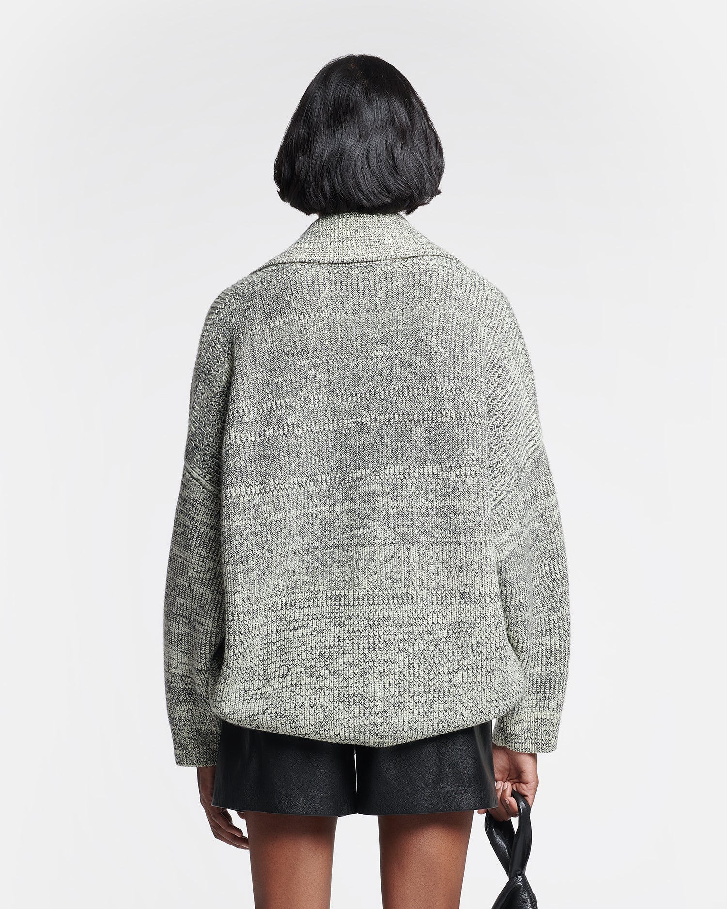 Delier - Cashmere-Blend Mouline Sweater - Black/Moon