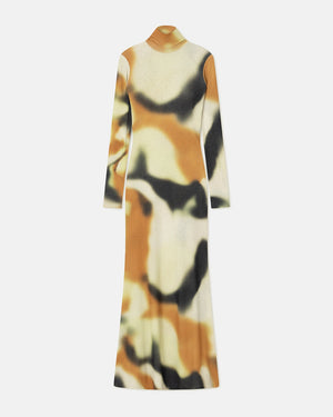 Nemy - Printed Mesh-Jersey Maxi Dress - Smudged Graffiti