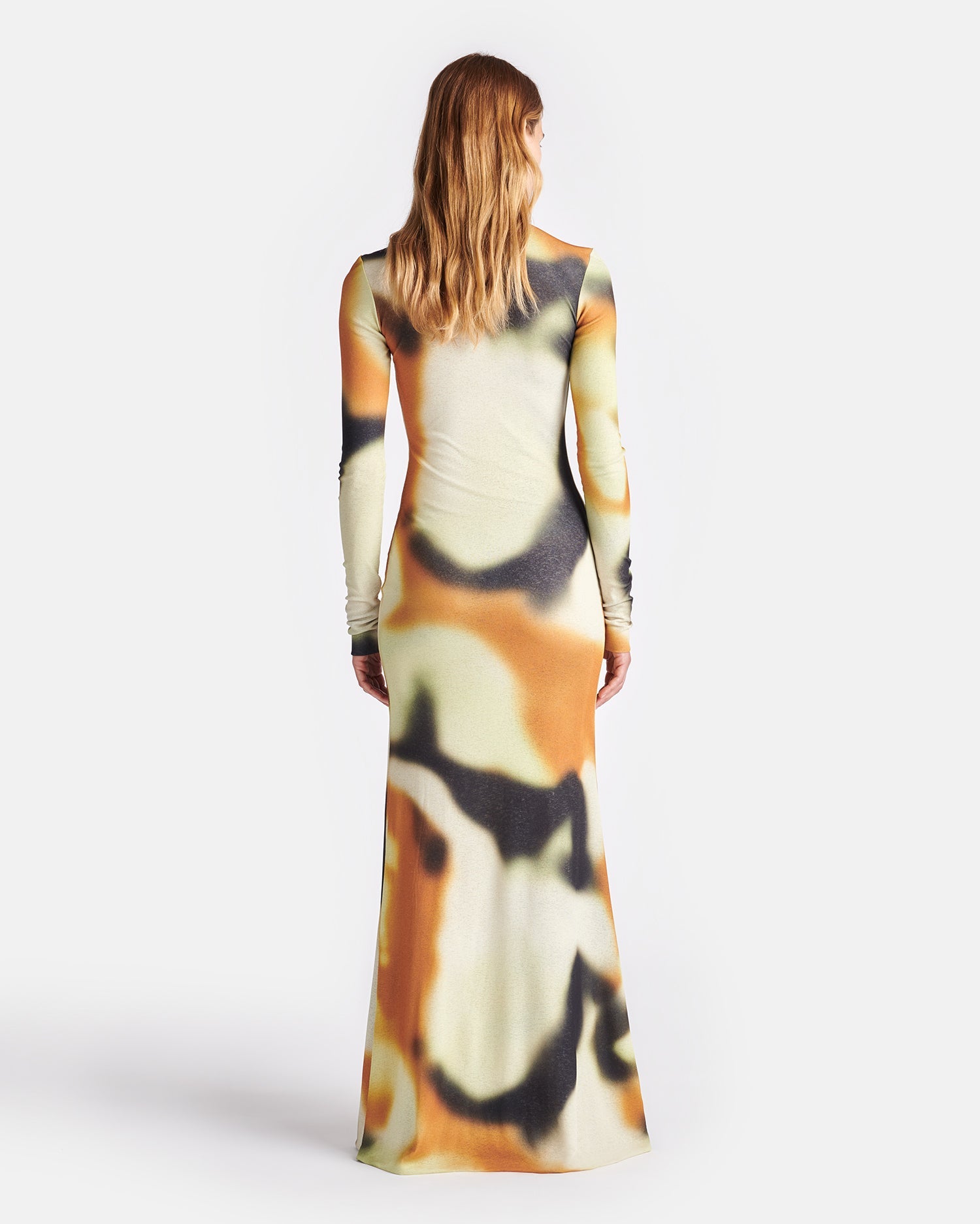 Nemy - Printed Mesh-Jersey Maxi Dress - Smudged Graffiti