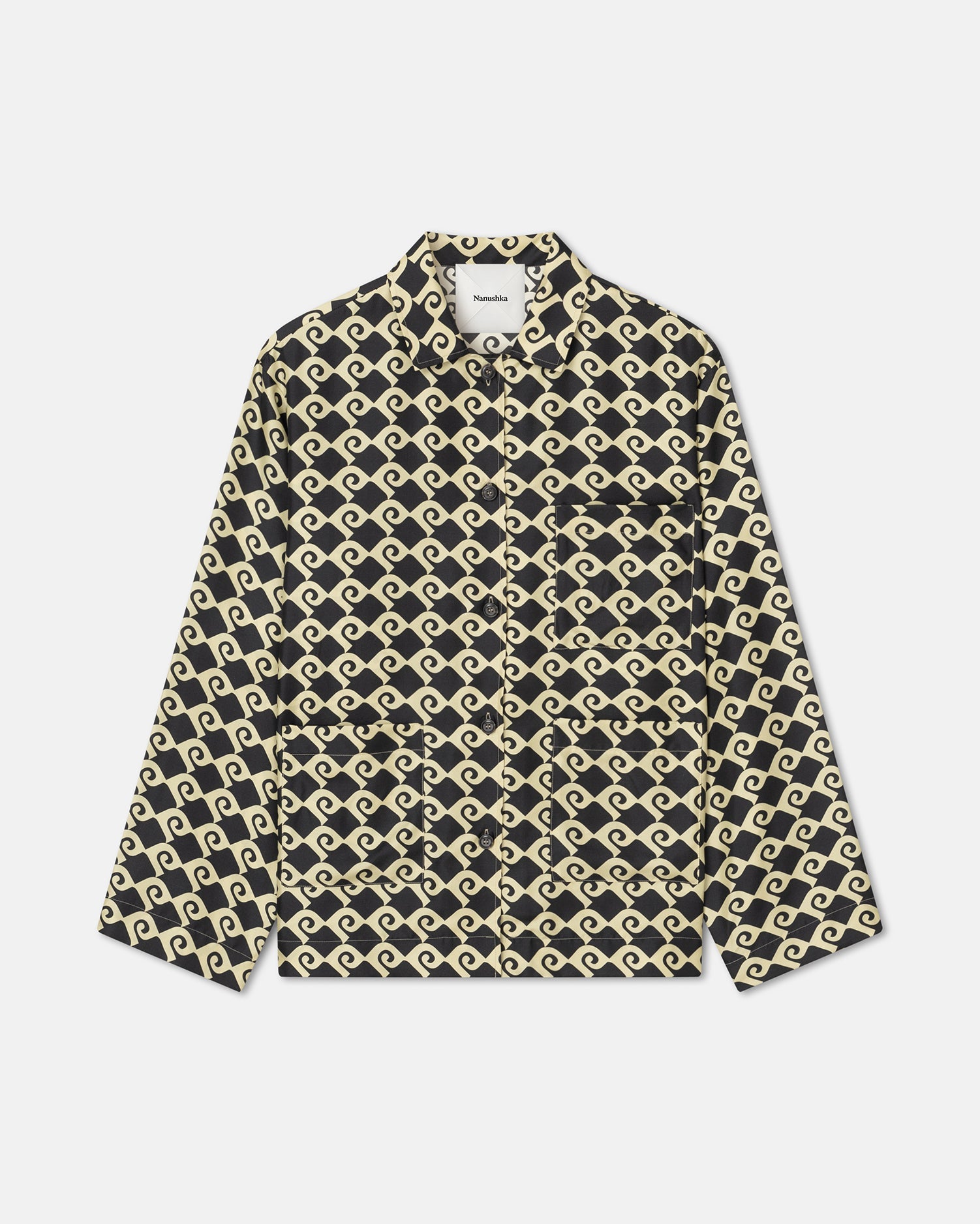 Kamala - Printed Silk-Twill Shirt - Diamond Check