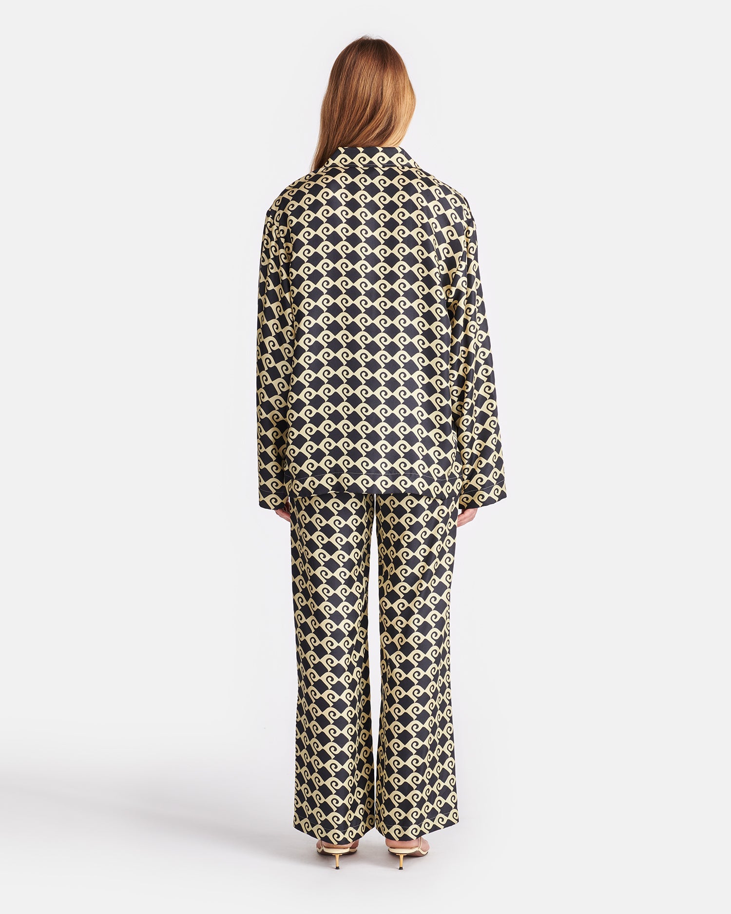 Kamala - Printed Silk-Twill Shirt - Diamond Check