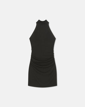 Denica - Mesh-Jersey Mini Dress - Anthracite