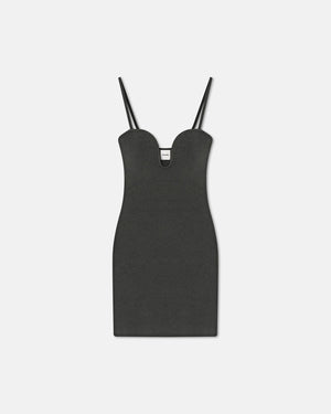 Shothi - Terry-Knit Mini Dress - Graphite