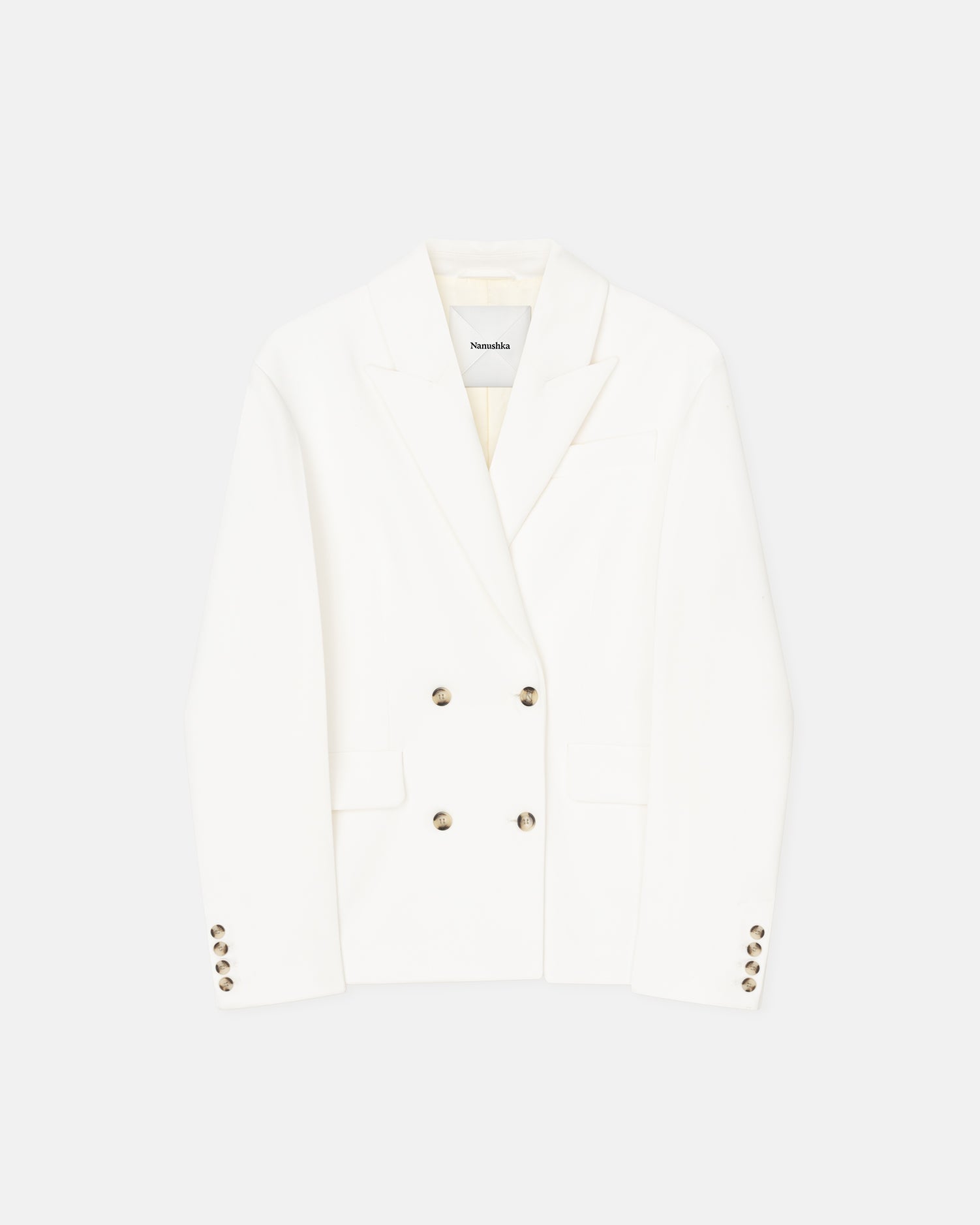 Laane - Cinched-Waist Blazer - Off White