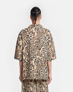 Katnis - Printed Cotton-Voile Shirt - Leopard