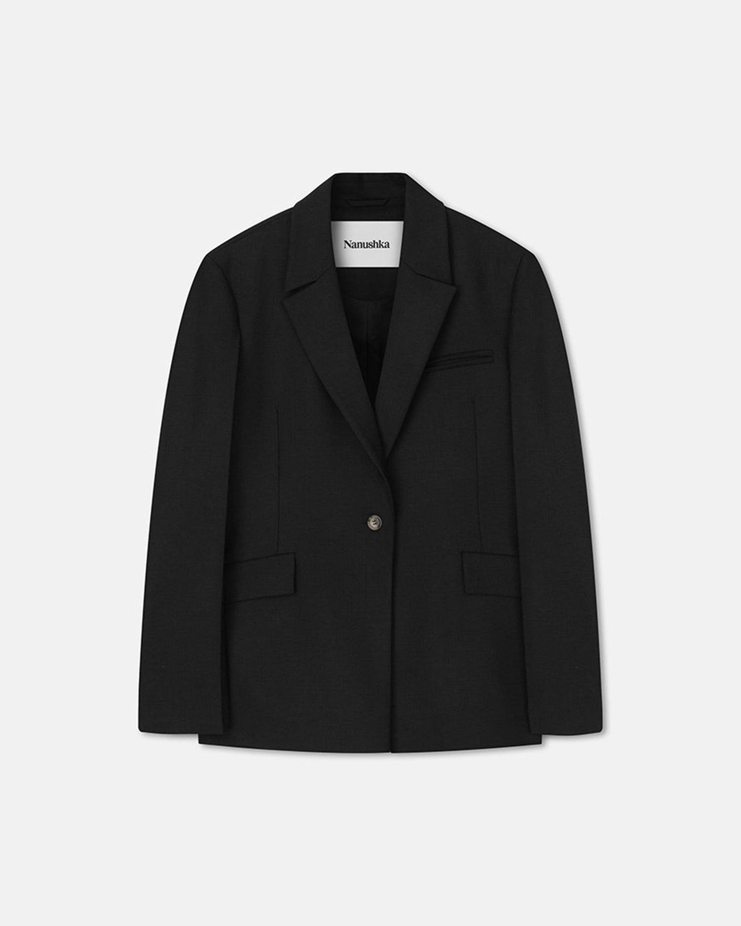 Zeva - Tailored Blazer - Off Black