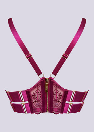 Mari Balconette Wire Bra Magenta