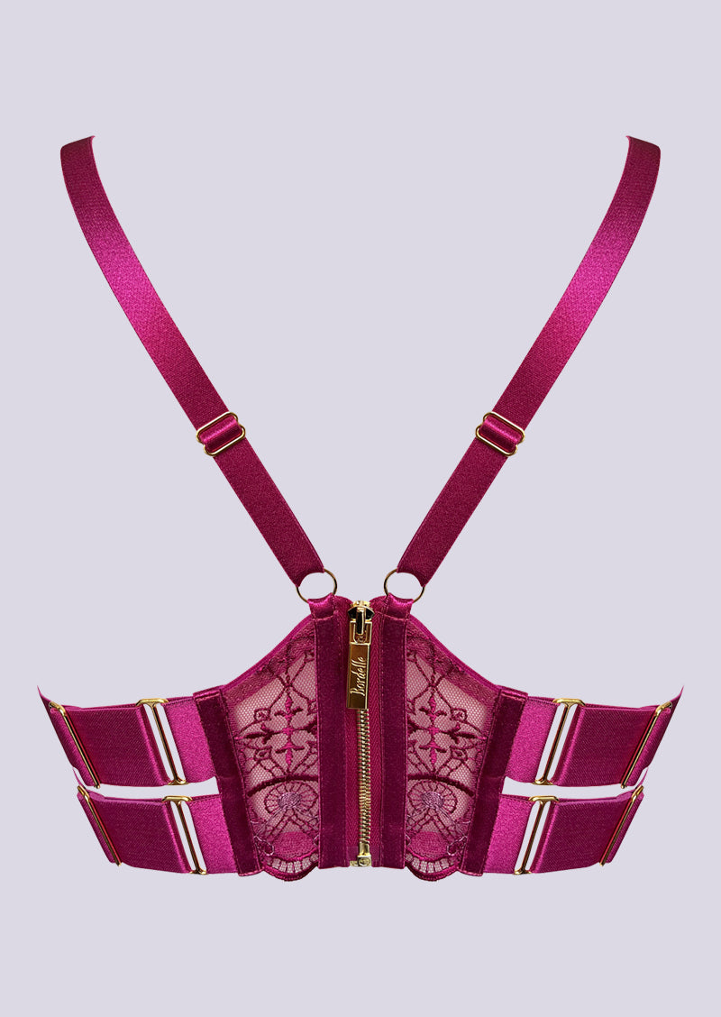 Mari Balconette Wire Bra Magenta