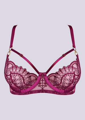 Mari Balconette Wire Bra Magenta