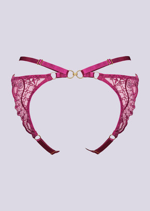 Mari Open Back Brief Magenta