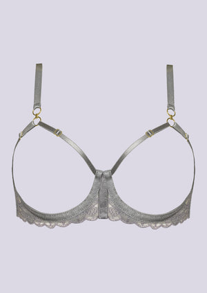 Alta Ouvert Wire Bra Platinum