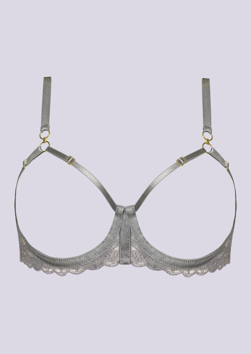 Alta Ouvert Wire Bra Platinum