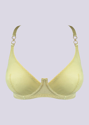 Cadi Balconette Wire Bra Lemon