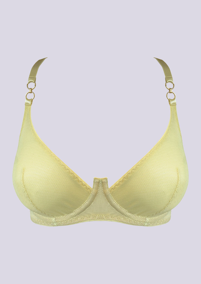 Cadi Balconette Wire Bra Lemon