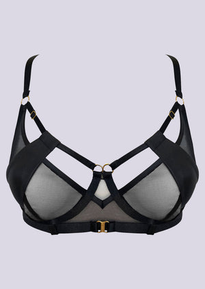 Vero Balconette Wire Bra Black