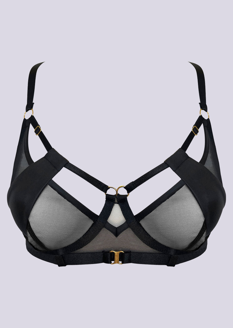 Vero Balconette Wire Bra Black