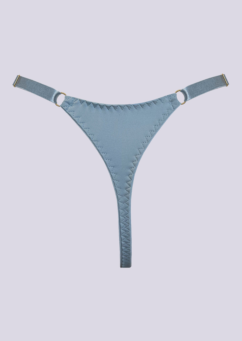 Vero High Leg Thong Dusty Blue