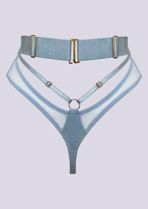 Vero High Waist Thong Dusty Blue