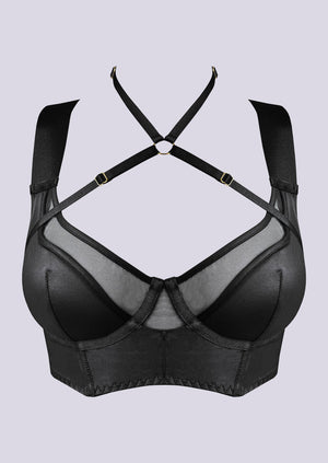 Vero Longline Bodice Bra Black