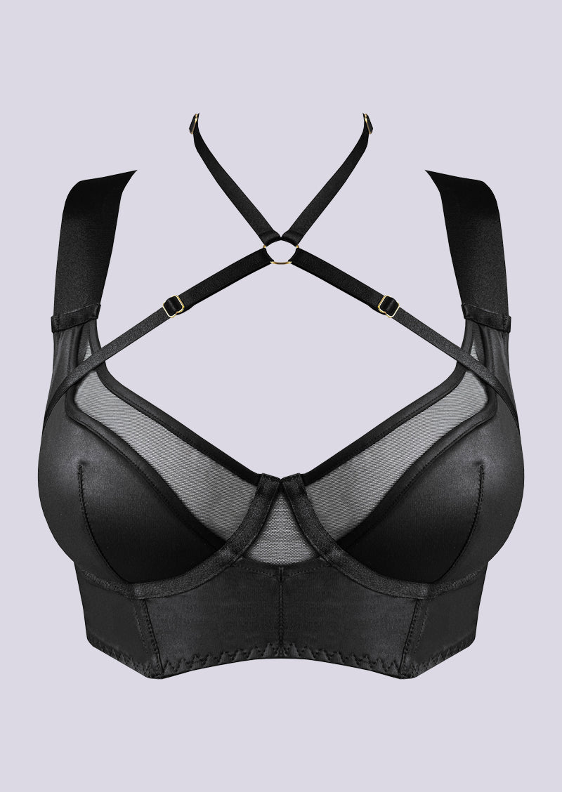 Vero Longline Bodice Bra Black