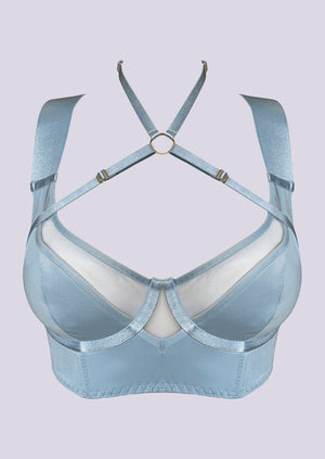 Vero Longline Bodice Bra Dusty Blue