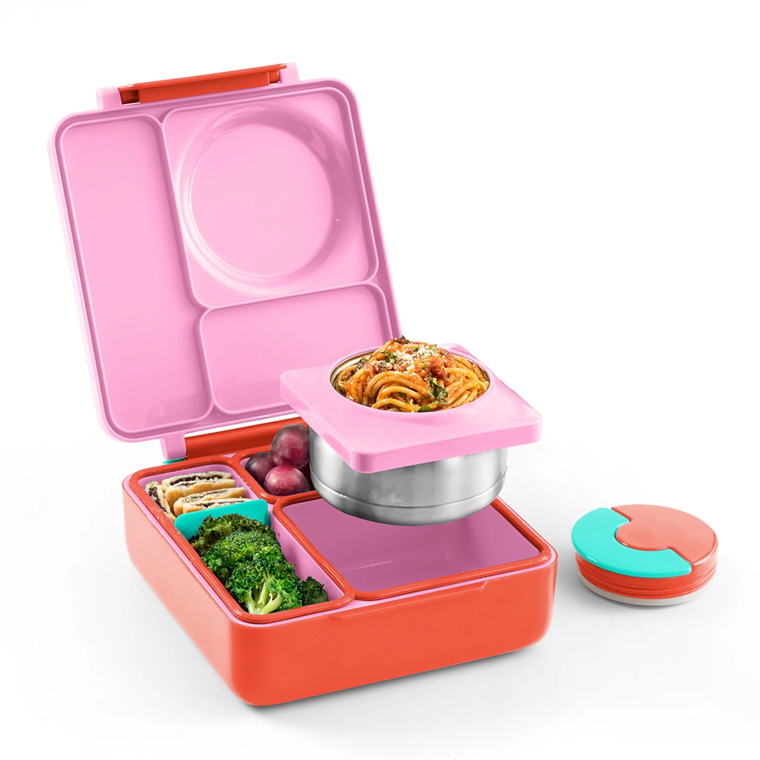 OmieBox - Insulated Pink Bento Lunch Box