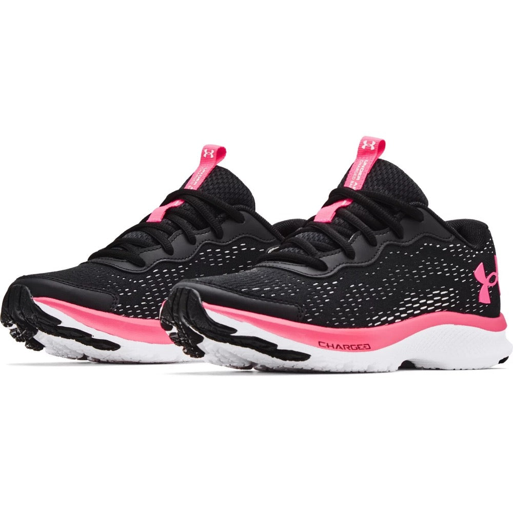 Under Amour Big Girls UA Charged Bandit 7 Black / Cerise