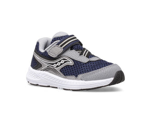 Saucony Toddler/Little Boys Ride 10 Jr. Navy / Grey