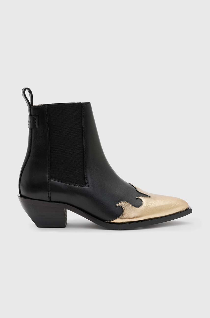 AllSaints - Dellaware Boot Leather Cowboy Boots