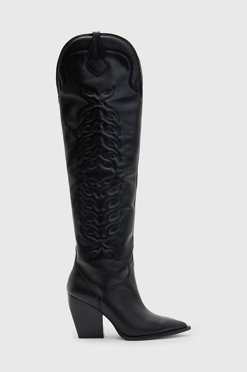 AllSaints - ROXANNE Leather Cowboy Boots