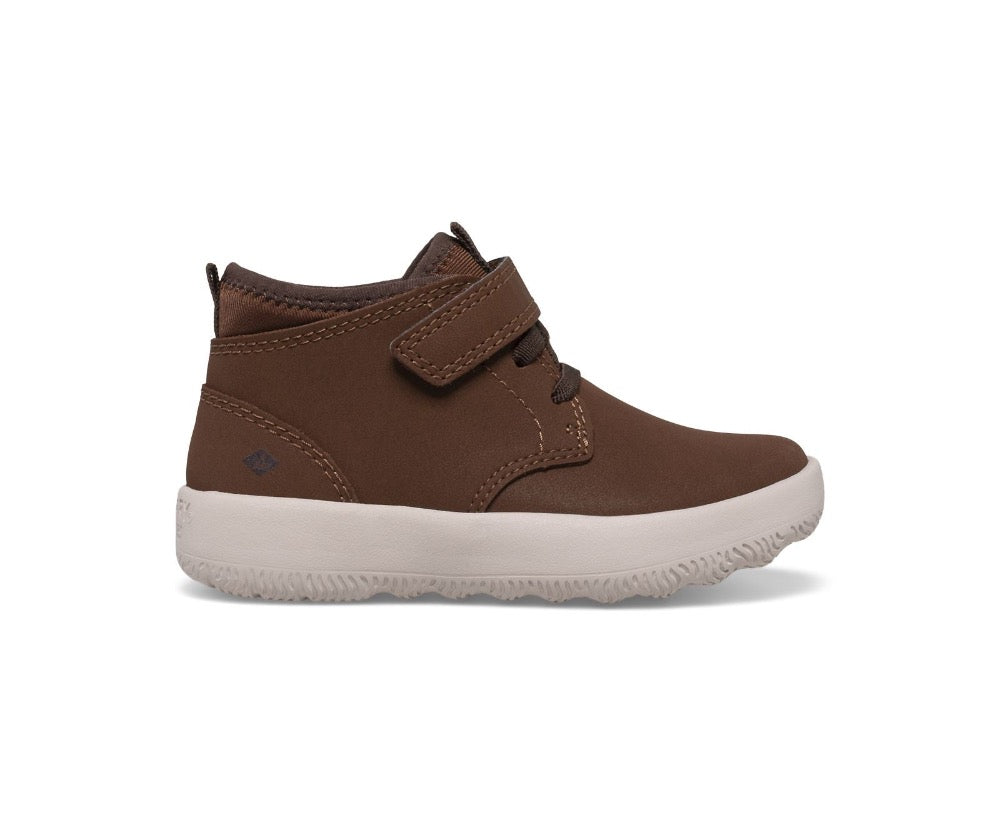 Sperry Toddler Boys Coastal Break Junior Chukka Velcro Boot Brown