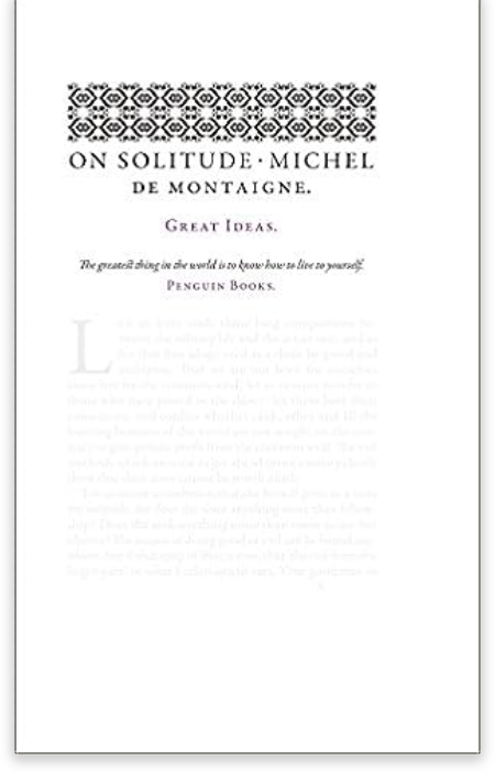 On Solitude