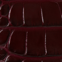 Jumbo Frame Belt In Burgundy Croc Embossed Calf Leather