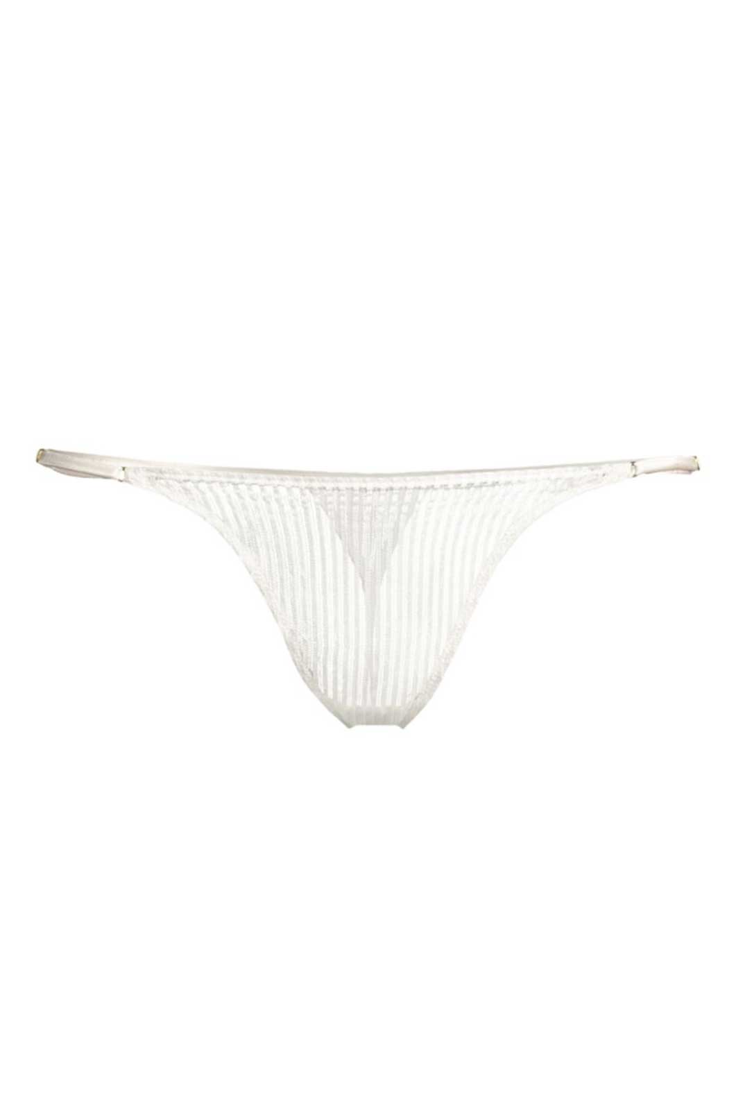 SHEER STRIPED LACE G-STRING