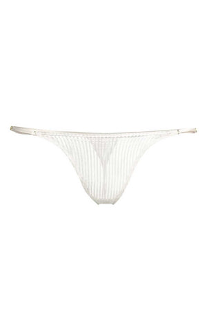 SHEER STRIPED LACE G-STRING