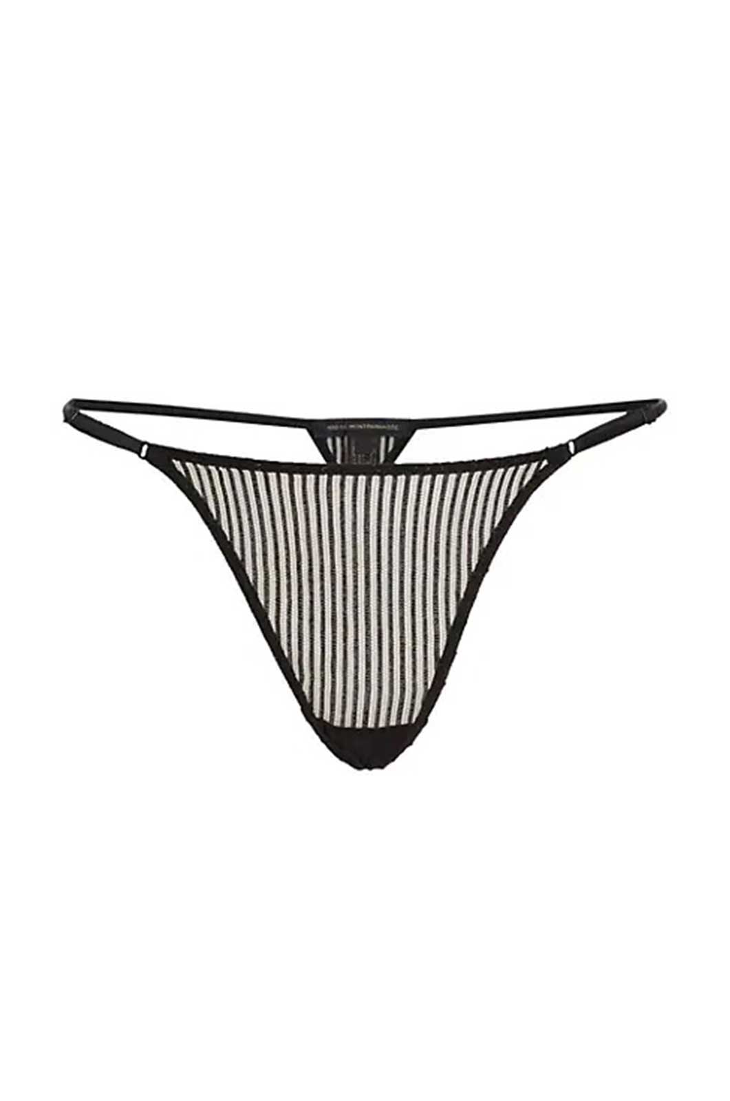 SHEER STRIPED LACE G-STRING