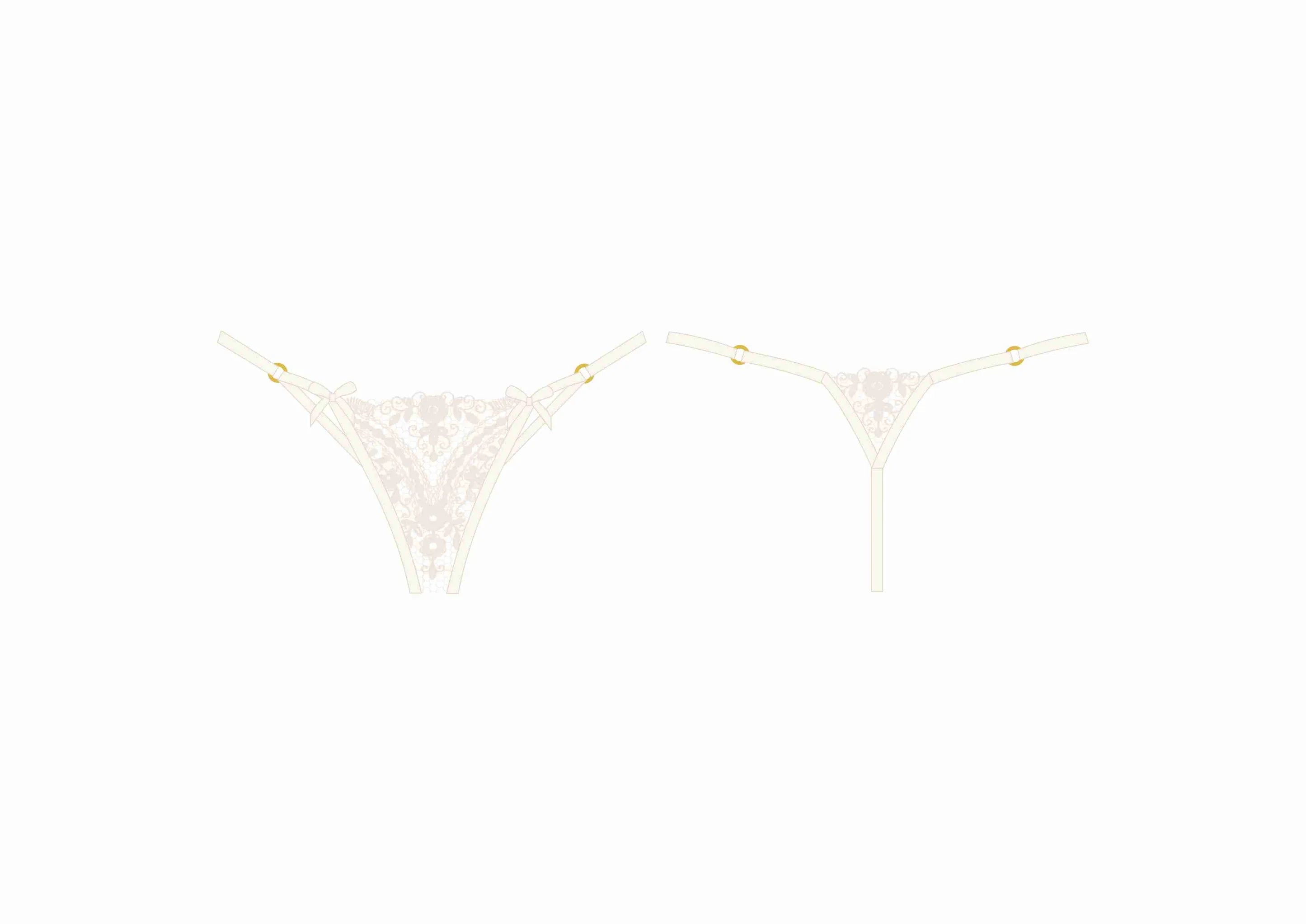 Thong Manaus Tattoo in Ivory White