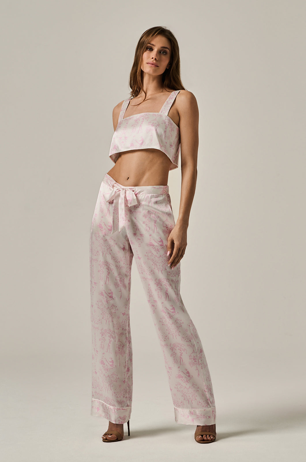 TOILE KIKI SILK LOUNGE BANDEAU TOP