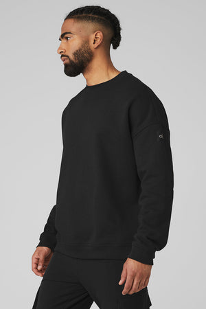 Renown Heavy Weight Crew Neck Pullover - Black