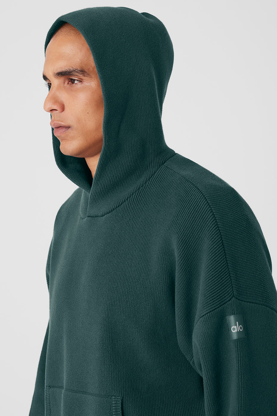 Scholar Hooded Sweater - Midnight Green