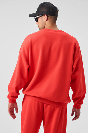 Accolade Crew Neck Pullover - Red Hot Summer